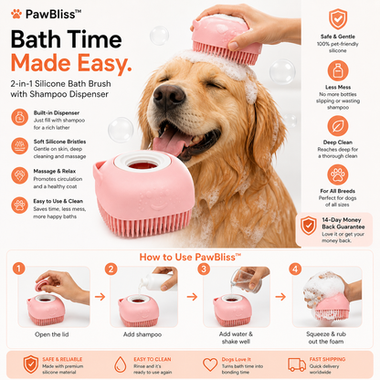 PawBliss™ Bath Brush 🐾